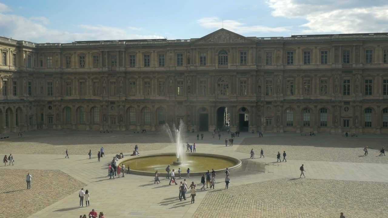 The Cour Carrée, the oldest courtyard of the Louvre Palace